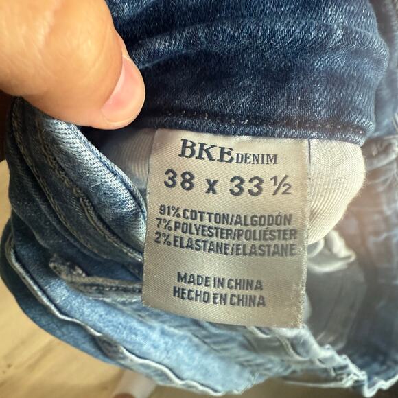 Buckle BKE Payton Mid Rise Bootcut Stretch Jeans Castillo Wash Distressed 38 - Picture 8 of 8